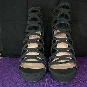 MARCOREPUBLIC Alexandra Womens Open Toe High Heels Platform Shoes Stiletto